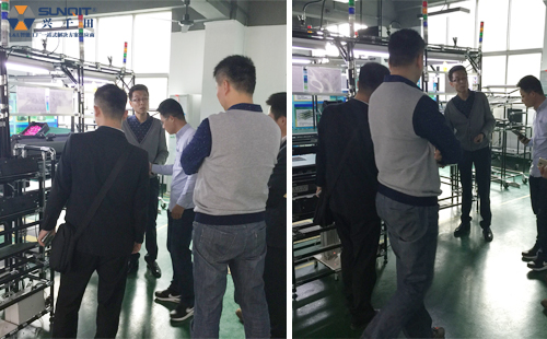 客戶參觀U型線 客戶參觀U型線