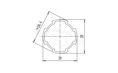 薄壁基礎鋁管尺寸圖 薄壁基礎鋁管尺寸圖
