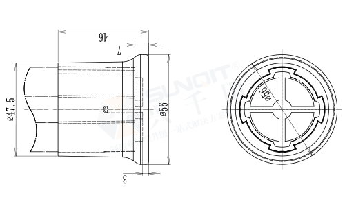 43腳套尺寸圖 43腳套尺寸圖