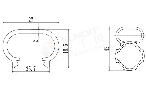 暗藏式導線卡槽尺寸圖