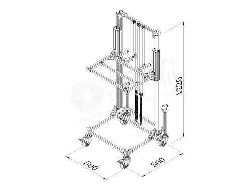 升降周轉(zhuǎn)車(彈簧型)圖紙 升降周轉(zhuǎn)車(彈簧型)圖紙