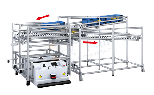 AGV周轉車+物料架(兩側型)