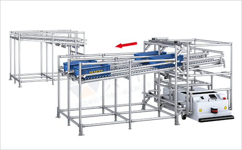 AGV周轉車+物料架(翹板型) AGV周轉車+物料架(翹板型)