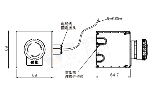 設備按鈕盒組件(單位)尺寸圖