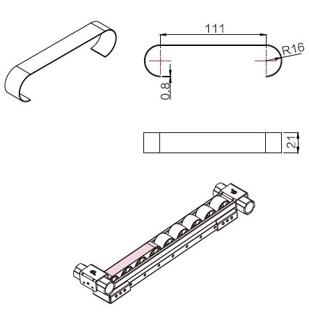 40流利條減速片