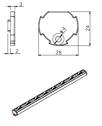 軸承流利條封蓋