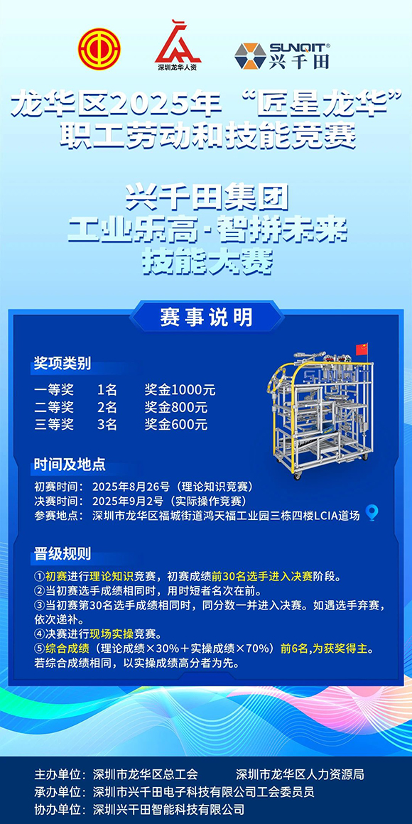龍華區2025年“匠星龍華”—興千田集團 工業樂高·智拼未來，技能大賽！