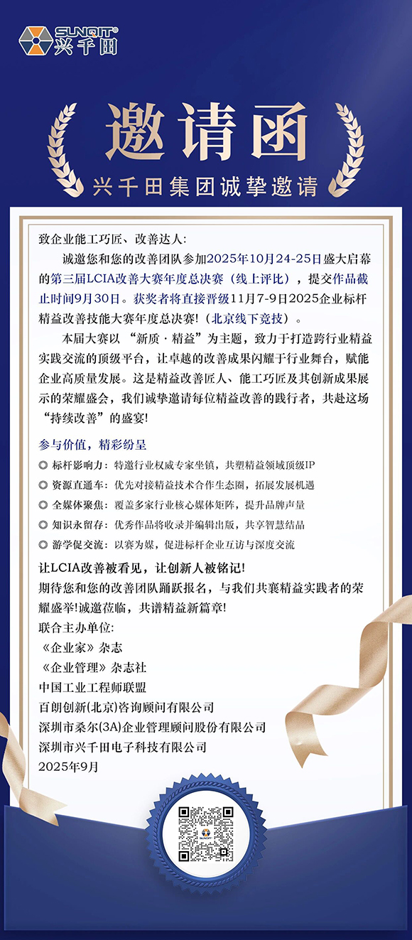 第三屆LCIA改善大賽暨2025企業標桿精益改善技能大賽2 第三屆LCIA改善大賽暨2025企業標桿精益改善技能大賽2