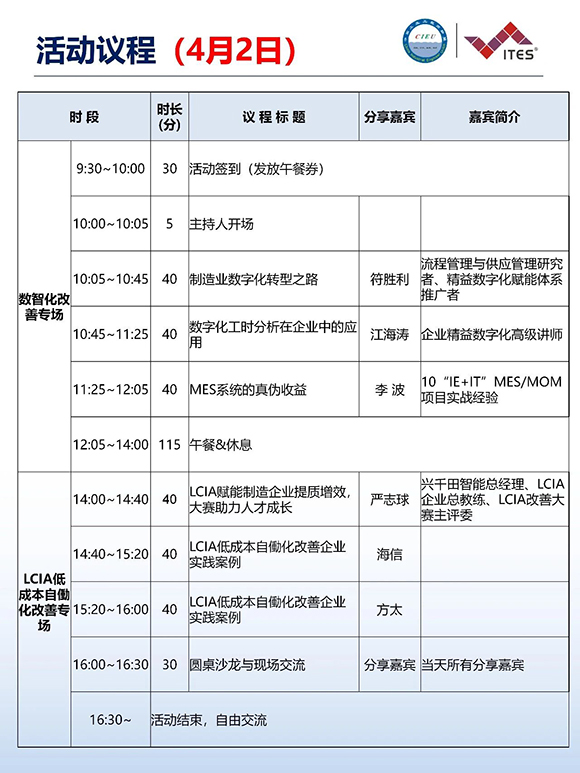 2026年（深圳站）制造企業精益數智化改善大會8